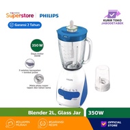 #GARANSIRESMI Philips Blender Kaca 2L HR2116 | HR2116/30 - BIRU