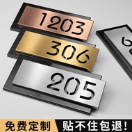Modern House Number House Plate Stainless steel 304 House number plate (Fully Customized) Original M