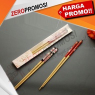 Promosi Souvenir Sumpit Kayu Custom Dengan Packaging Mika