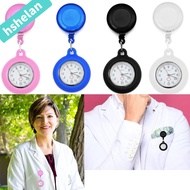 HSHELANXB Retractable Nurse Watch Gift Brooch Pin Quartz Clock Fob Watch