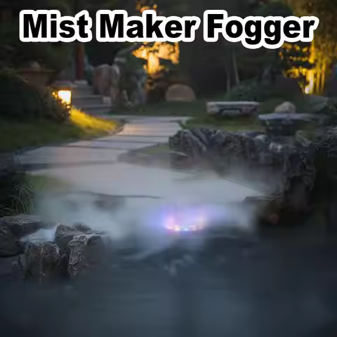 Mini Led Mist Maker Fogger Halloween Party Machine In Aquarium Fog For pumpkin Light Water Device Ul
