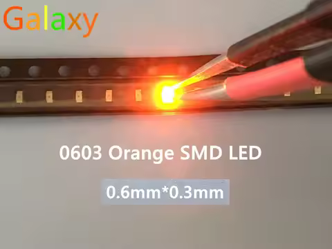 100PCS/0603 Orange/amber Smd/smt Led Super Bright Lamp Lights-emitting Diodes 0603 smd led orange 60