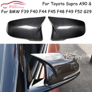 F48 Real Carbon Fiber Mirror Cover For BMW 1 2 X1 X2 Z4 Series F52 F40 F44 F45 F39 G29 & Toyota Supr