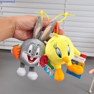 GIOVANNIY Looney Tunes Plush Pendant, Tasmanian Devil Daffy Duck Bugs Bunny Keychain, Creative Stuff