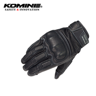 KOMINE GK-217ย้อนยุคสไตล์หนังรถจักรยานยนต์แข่งถุงมือ3D ตาข่ายระบายอากาศหน้าจอสัมผัสวิบากถุงมือขี่รถม