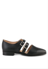 Sepatu Flat Shoes Obermain Wanita Terbaru Original A-gia Hitam
