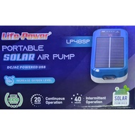 Life Power LP48SP Portable SOLAR Air Pump DC/AC Powered USB