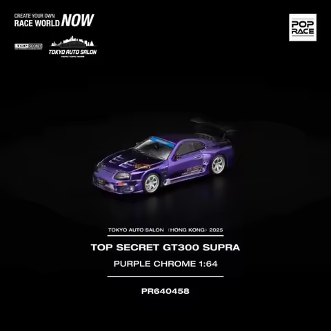 POP RACE 1:64 Tokyo Auto Salon Hong Kong 2025 Porsche RWB 997 Top Secret GT300 Supra Honda NSX Dieca