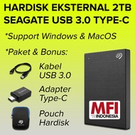 Hardisk HDD Hard Disk Drive Eksternal Portable USB Type C 2TB 2 Tera
