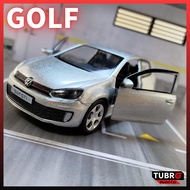 【TURBO模型車】1/36 福斯 小鋼炮 高爾夫 Volkswagen Golf 雙門可開
