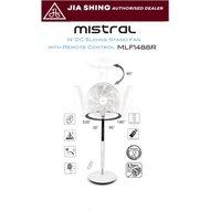 Mistral 14" DC Sliding Stand Fan with Remote Control MLF1488R