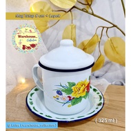 CANGKIR SENG+LEPEK/ MUG SENG+LEPEK/ MANGKOK SENG+LEPEK JADUL ENAMEL/ hrg-set sesuai variasi