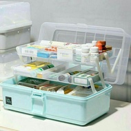 Kotak Obat P3K Susun 3| Box Obat Tingkat | Storage Multi Layer Tool Box Tamiya Kosmetik Dental Bekam