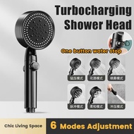 Large panel shower showerhead High Pressure Shower Head 5 Mode Water Saving 5 Mode big hand shower h
