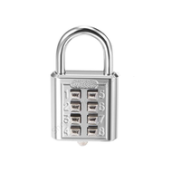 8 Digit Combination Outdoor Button Waterproof Random Code Padlock Zinc Alloy Home Locker Code Padloc