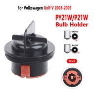 For Volkswagen Golf 2007-2013 Headlight Corner Light Socket PY21W 1156 Bulb Holder 1Pcs