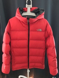 日版 The North face 紅色 羽絨 輕身款 外套 Size M TNF Windstopper