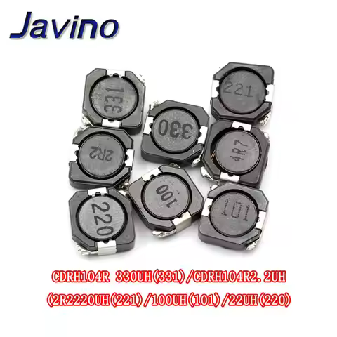 5/20/50Pcs/LOT SMD Power Inductor CDRH104R 10uH 22uH 33uH 220 330 331 10*10*4mm shielded winding ind