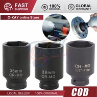 1/2" Torx Impact Socket Wrench Head 78mm Long | 36mm 38mm 41mm Pneumatic Air Tool Socket