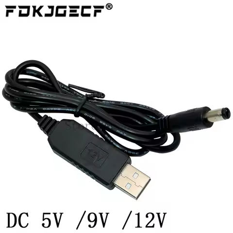 USB Power Boost Line Dc 5v To Dc 9v / 12v Step Up Module Usb Converter Adapter Cable 2.1x5.5mm Plug