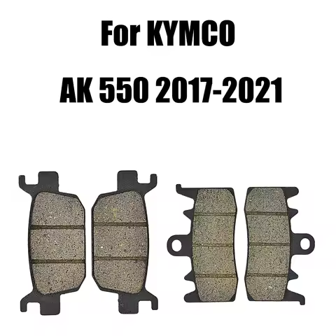 Motorcycle Dirt Bike Front and Rear Brake Pads For KYMCO AK 550 AK550 2017 2018 2019 2020 2021 550cc