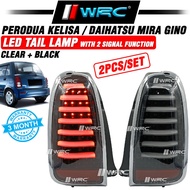 Perodua Kelisa / Daihatsu Mira Gino L700 Led Tail Lamp With 2 Signal Function ( Clear + Black )