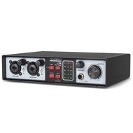 [RQR Store] Exclusive2 in 2 Out USB Audio Interface 32Bit/384KHZ Studio Kit Recording Sound Card 48V