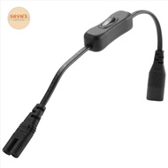 Power Extension Cord, Iec320 C7 to C8 Power Adapter Extension Cord with Switch Control with "8" Inte