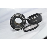 MC Rokkor PF 55mm F1.8 x469 manual lens, thin spots, optical back, free adapter to sony