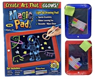 waheed LED Drawing Tablet,Magic Pad , Includes Smooth Fun Guide. Glow Boost , 6Double Sided Markets,