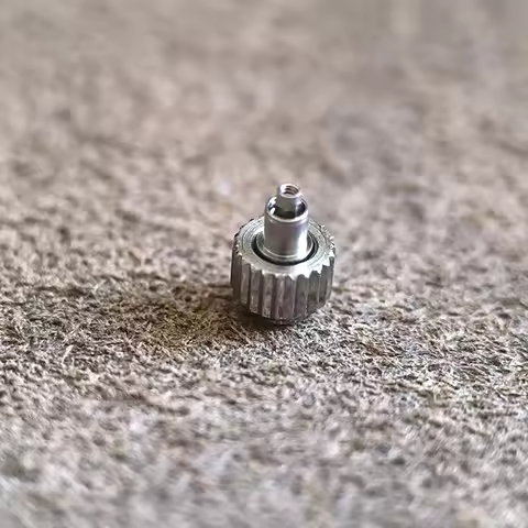 For Omega 300 Series Watch Accessories Watch Head Crown All Steel Mechanical Watch Replacement Parts