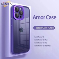 [lens Film] ]KISSCASE Armor Hard PC Acrylic Clear Case for IPhone 15 Pro Max 14 Pro IPhone 13 12 11 Pro Max Luxury TransparentShockproof Armor Hard Acrylic Carmere Lens Protecive IPhone Case Soft Bumper Back Cover Case