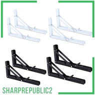 [Sharprepublic2] 2x Shelf Brackets Shelf Brackets Stainless Steel Thickened Supports Tripod Bracket for Table Work Bench