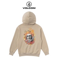 VOLCOM พิมพ์กะโหลกศีรษะเทรนด์กลางแจ้งของผู้ชายติดเพชรบุคลิกใหม่เสื้อกันหนาวมีฮู้ดสะโพก1220