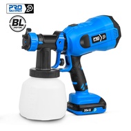 Brushless Electric Spray Gun 1200ML HVLP Home Paint Sprayer Flow Control 4 Nozzle Easy Spraying Clean by PROSTORMER