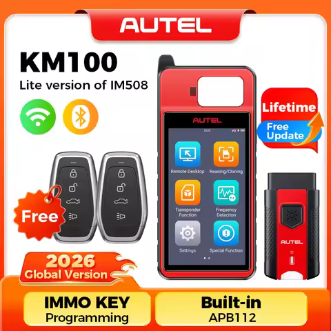 Autel KM100 KM100X KM100E Universal Smart Fob Programmer Key Programmer V200 Universal Key Generator