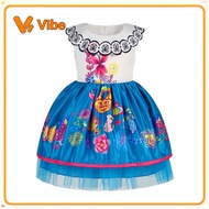 In stock kids halloween costume Mirabel Kids Halloween Dress, Encanto Toddler Tulle Princess Dress