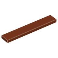 Lego 6636 Tile 1 x 6 reddish brown