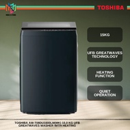 Toshiba AW-T08DU1600LM(MK) 15KG Top Load Washer UFB Greatwaves AWT08DU1600LM Mesin basuh Pakaian