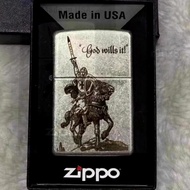 🍀全新正品🍀Zippo煤油打火機 遠征十字軍 純銅