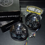 Daymaker 16 LED 5.7inch Imported Headlights, Black Twilight Box / and Whitebiru