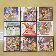 NDS RPG games日版 Mario puzzle Dragons bleach summon night world destruction fossil fighter jump super