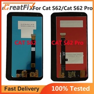 เครื่องอ่านพิกัดจอแสดงผลหน้าจอสัมผัสสำหรับ CAT รถตีนตะขาบ S62หน้าจอ LCD S62PRO ได้รับการทดสอบแบบดั้ง