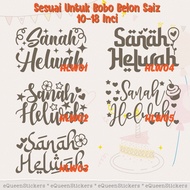 Sticker BOBO Balloon Budget - Sanah Helwah
