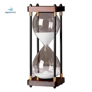 Large Hourglass 60 Minutes, Hourglass, Rainbow Glass Hourglass, Gift Hourglass, for Home, Desk,White