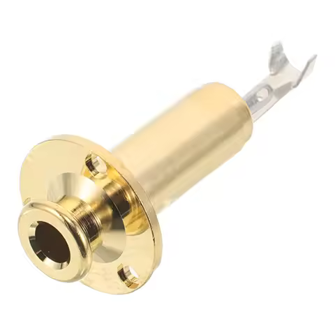 Guitar Acoustic Endpin Output Socket Bass Jack Mono Replacement Strap Lock Threaded Plug