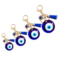 Devil's Eye Keychain Round Blue Eye Charm Bag Charm Keychain Blue Charm