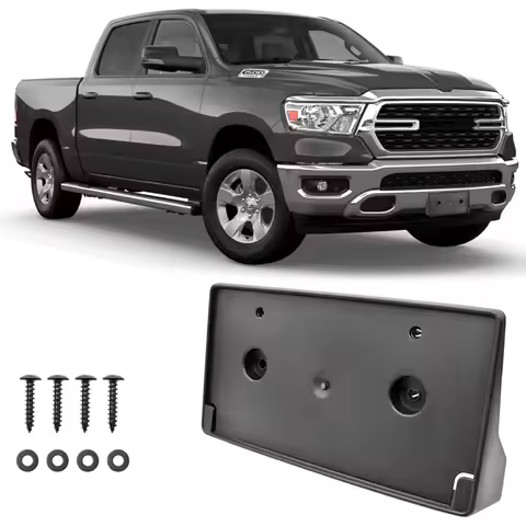 For Dodge Ram 1500 2019-2024 Front License Plate Bracket Plastic Direct Replacement OEM 68274215AE C