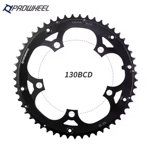 Prowheel Road Bike Chainring 130 BCD 39/53T Chainring Aluminum Alloy/steel Bicycle Chainwheel 10/11