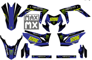 Decal Stiker CRF 150L Dekal Variasi Stiker Striping custom Fullbody monster energy biru 125